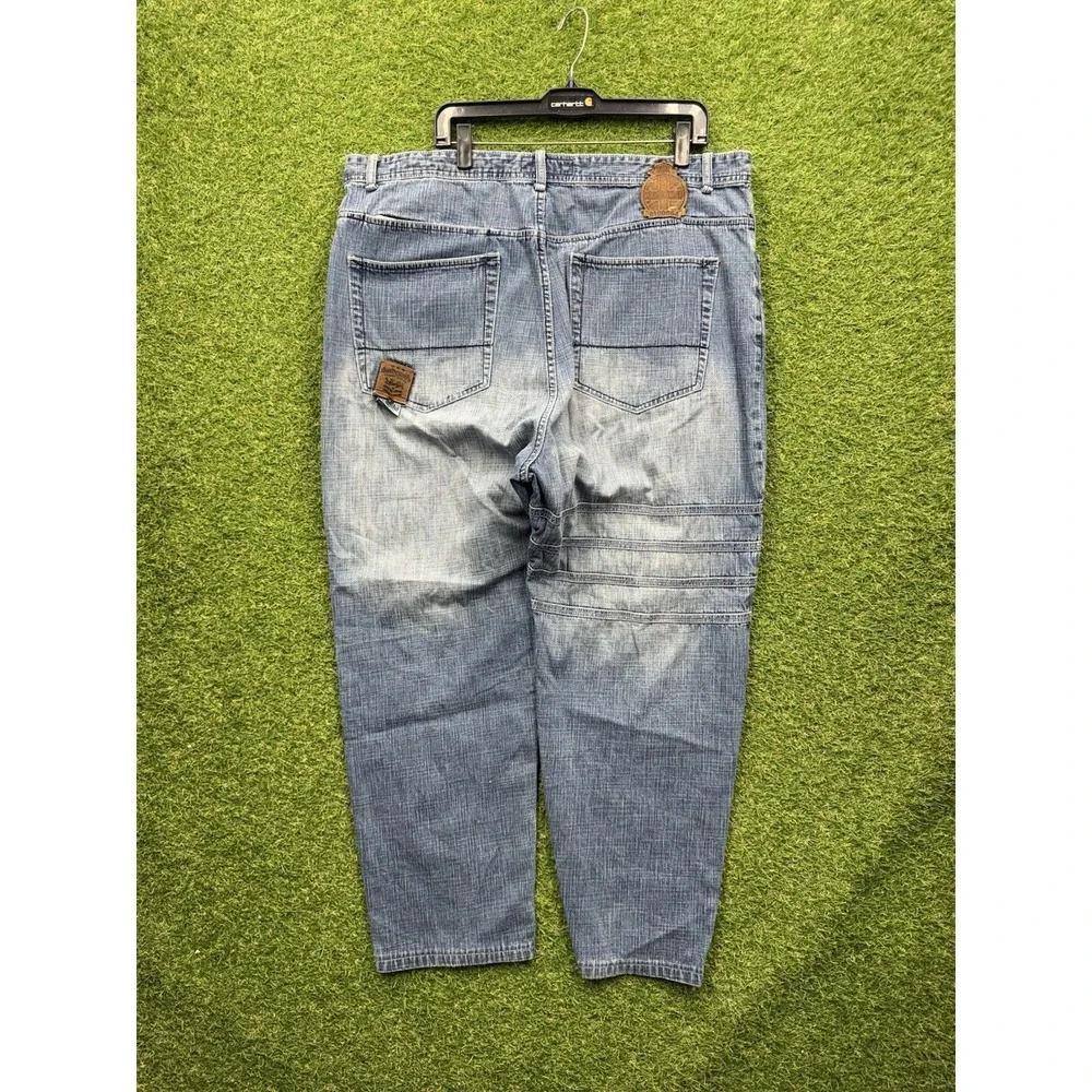 Akdmks Jeans Mens 42 Wide Leg Y2K Blue Fade Transatlantic Task Force RN0109964